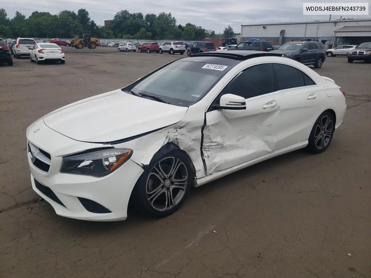 2015 Mercedes-Benz Cla 250 VIN: WDDSJ4EB6FN243739 Lot: 62318395