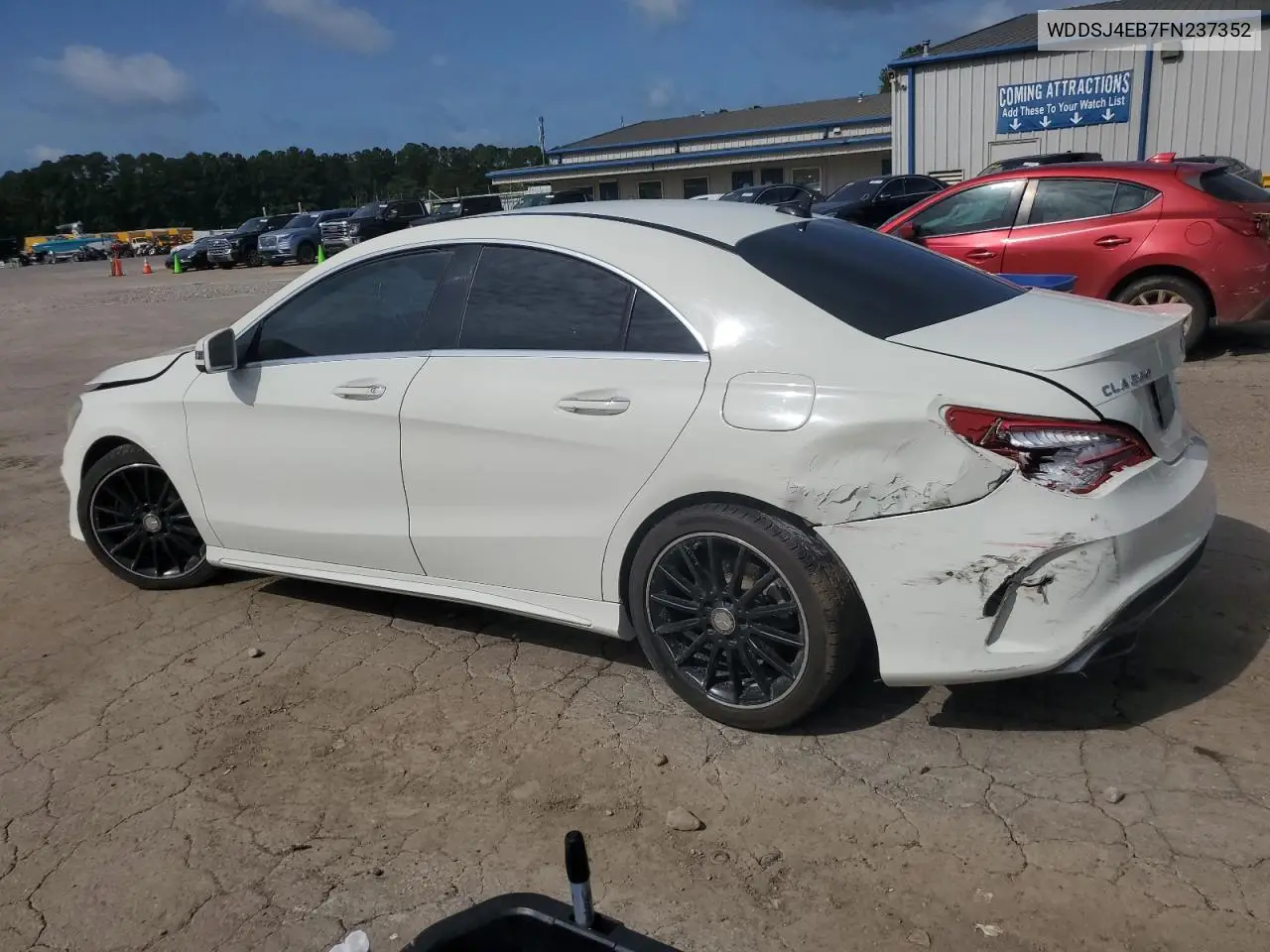 2015 Mercedes-Benz Cla 250 VIN: WDDSJ4EB7FN237352 Lot: 62345795