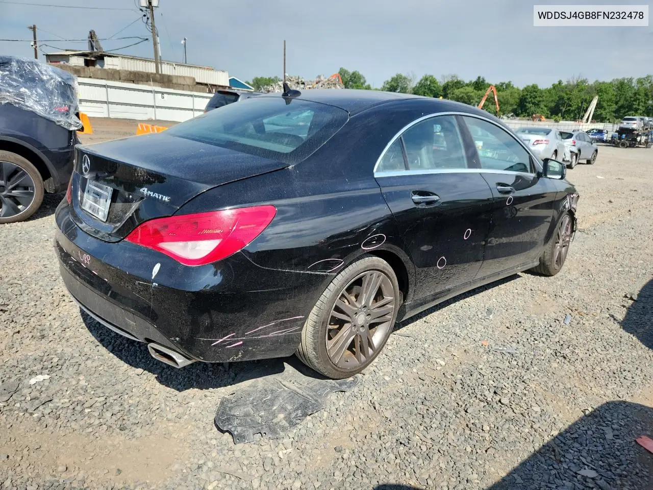 2015 Mercedes-Benz Cla 250 4Matic VIN: WDDSJ4GB8FN232478 Lot: 62573555