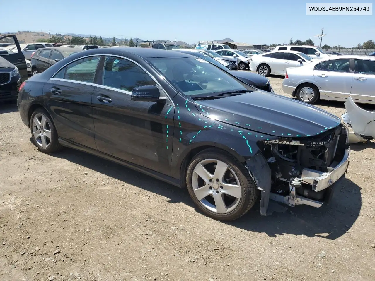 2015 Mercedes-Benz Cla 250 VIN: WDDSJ4EB9FN254749 Lot: 62574995