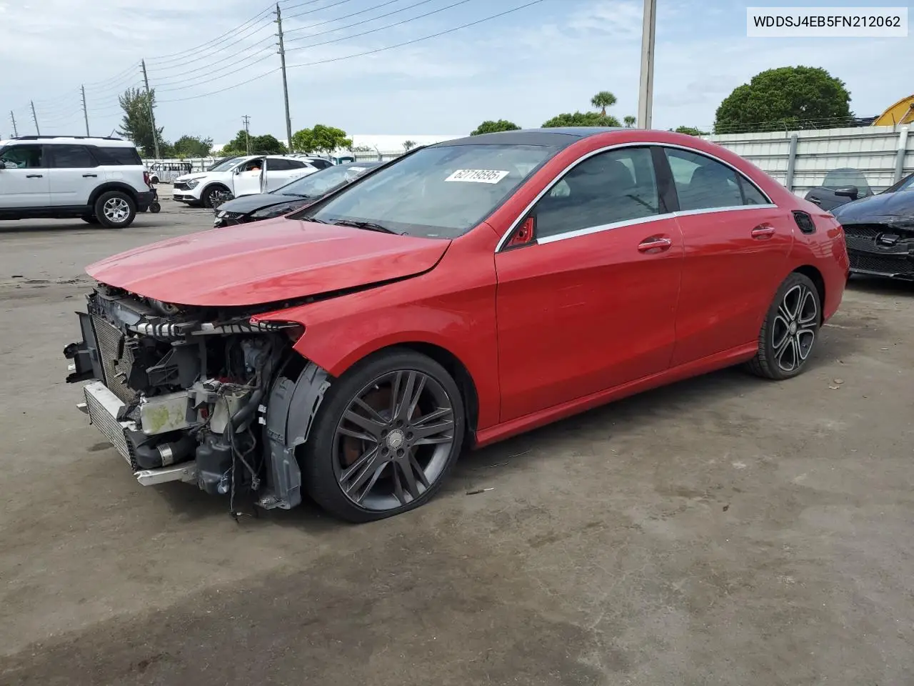 2015 Mercedes-Benz Cla 250 VIN: WDDSJ4EB5FN212062 Lot: 62719595