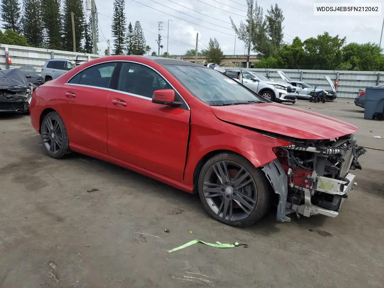2015 Mercedes-Benz Cla 250 VIN: WDDSJ4EB5FN212062 Lot: 62719595