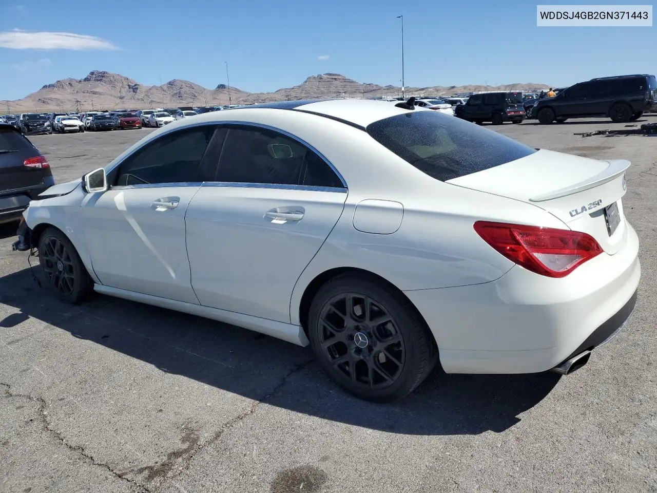 2016 Mercedes-Benz Cla 250 4Matic VIN: WDDSJ4GB2GN371443 Lot: 51178465