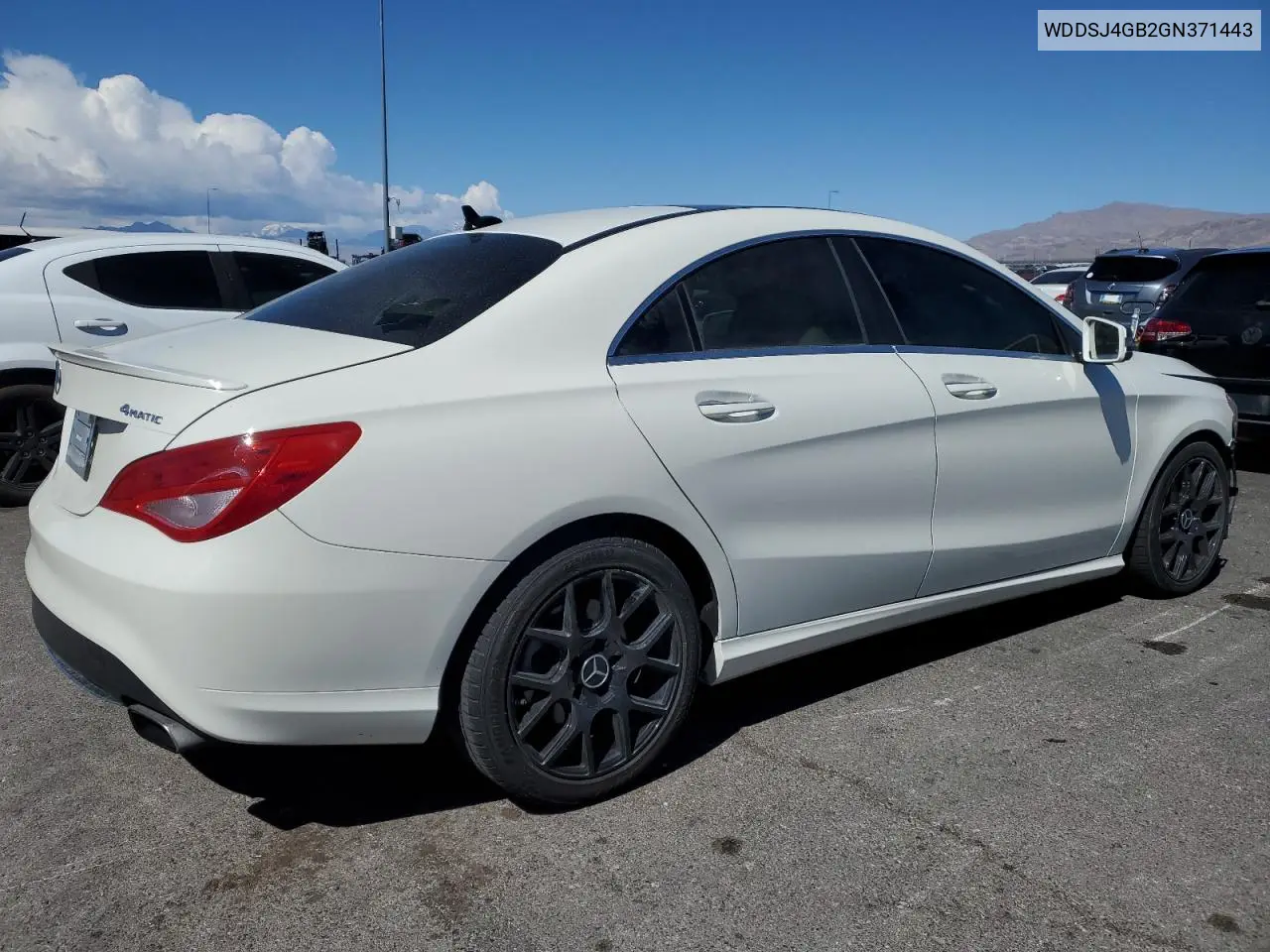 2016 Mercedes-Benz Cla 250 4Matic VIN: WDDSJ4GB2GN371443 Lot: 51178465