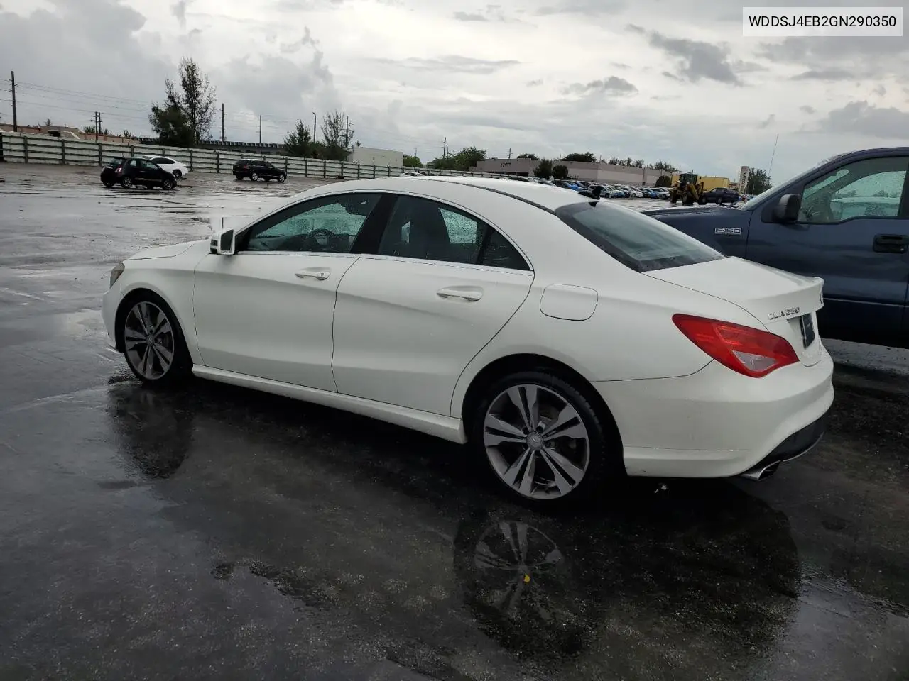 2016 Mercedes-Benz Cla 250 VIN: WDDSJ4EB2GN290350 Lot: 51801635