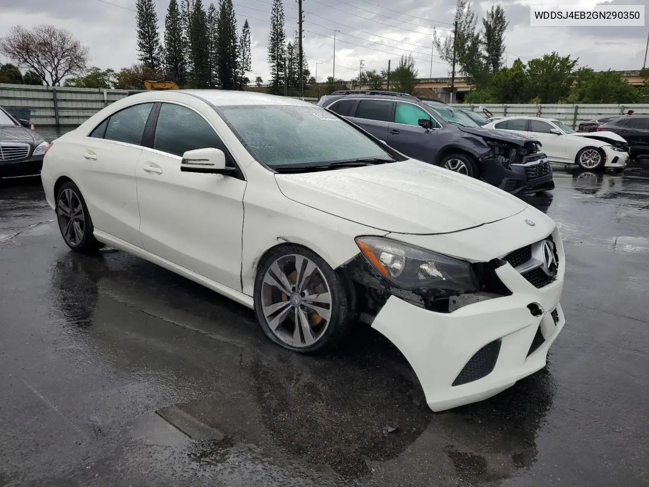 2016 Mercedes-Benz Cla 250 VIN: WDDSJ4EB2GN290350 Lot: 51801635
