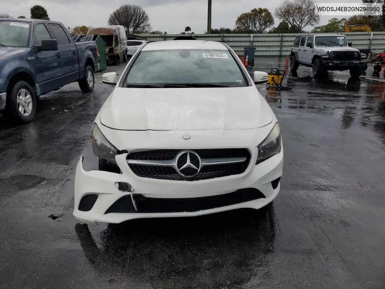 2016 Mercedes-Benz Cla 250 VIN: WDDSJ4EB2GN290350 Lot: 51801635
