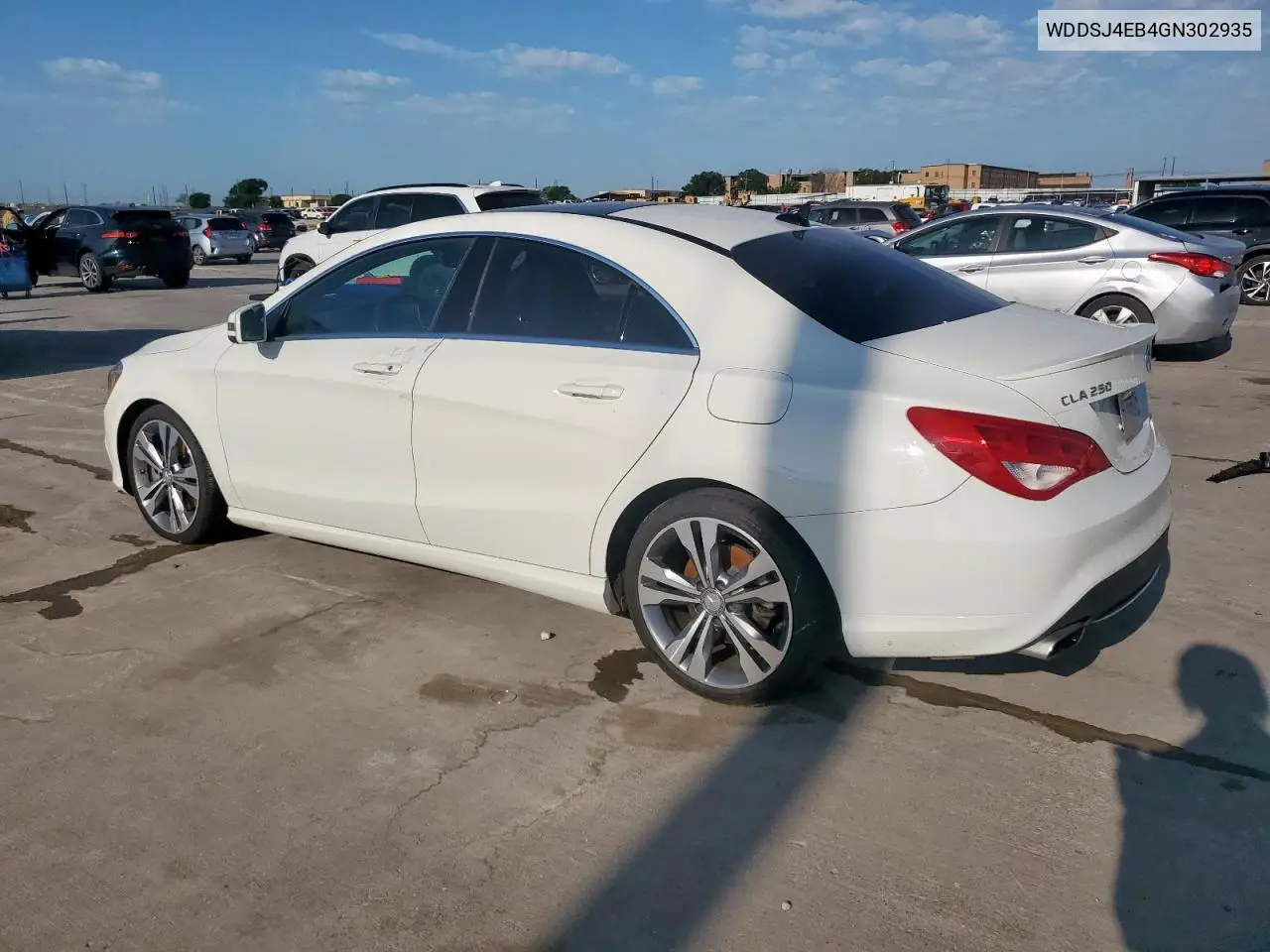 2016 Mercedes-Benz Cla 250 VIN: WDDSJ4EB4GN302935 Lot: 56398675