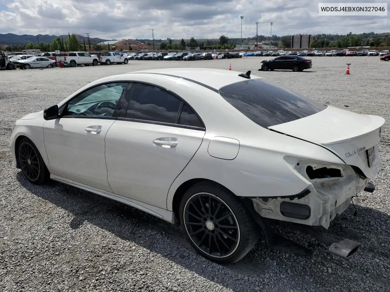 2016 Mercedes-Benz Cla 250 VIN: WDDSJ4EBXGN327046 Lot: 56948575