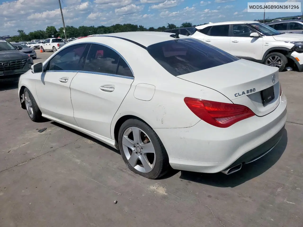 2016 Mercedes-Benz Cla 250 4Matic VIN: WDDSJ4GB9GN361296 Lot: 62688955
