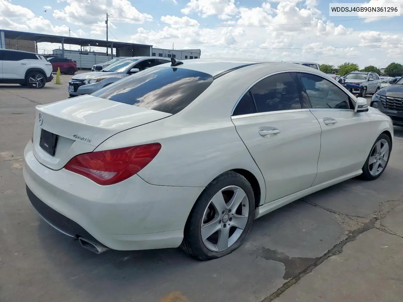 2016 Mercedes-Benz Cla 250 4Matic VIN: WDDSJ4GB9GN361296 Lot: 62688955