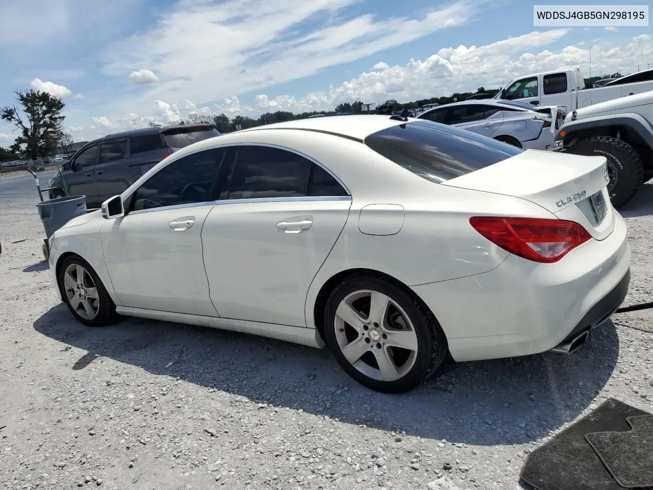 2016 Mercedes-Benz Cla 250 4Matic VIN: WDDSJ4GB5GN298195 Lot: 62691915