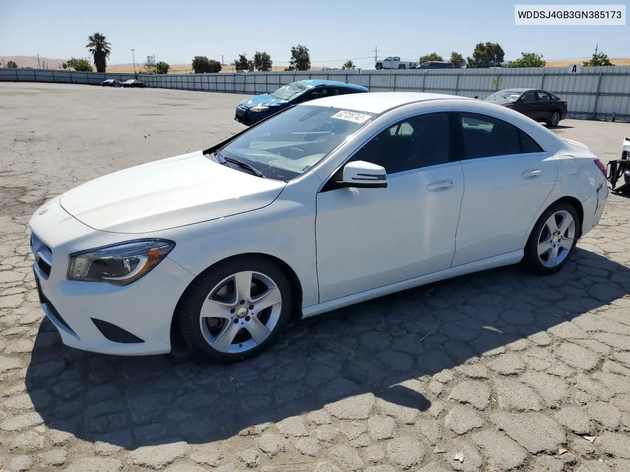 2016 Mercedes-Benz Cla 250 4Matic VIN: WDDSJ4GB3GN385173 Lot: 62728745