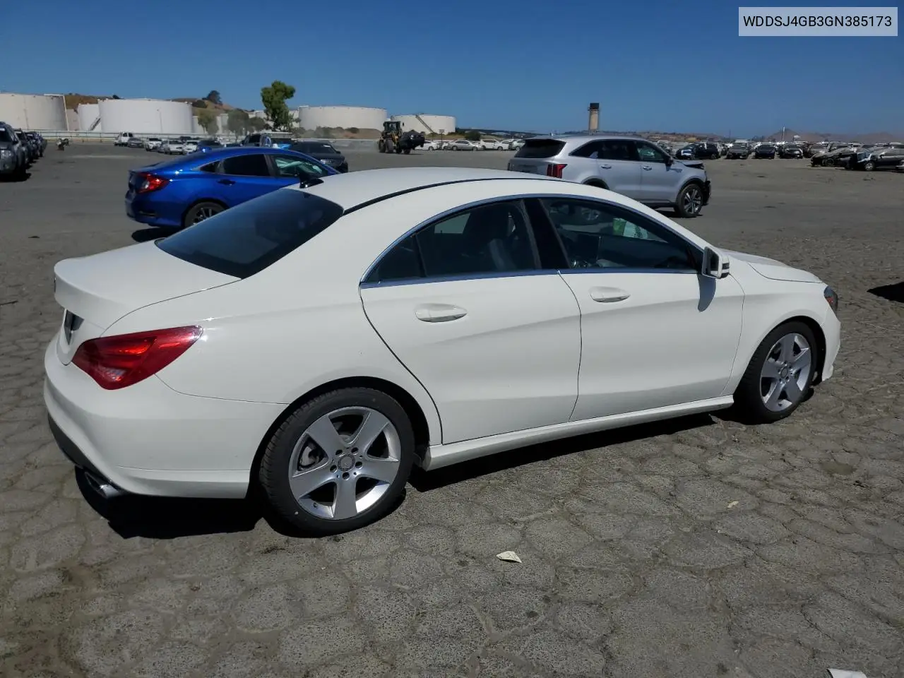 2016 Mercedes-Benz Cla 250 4Matic VIN: WDDSJ4GB3GN385173 Lot: 62728745