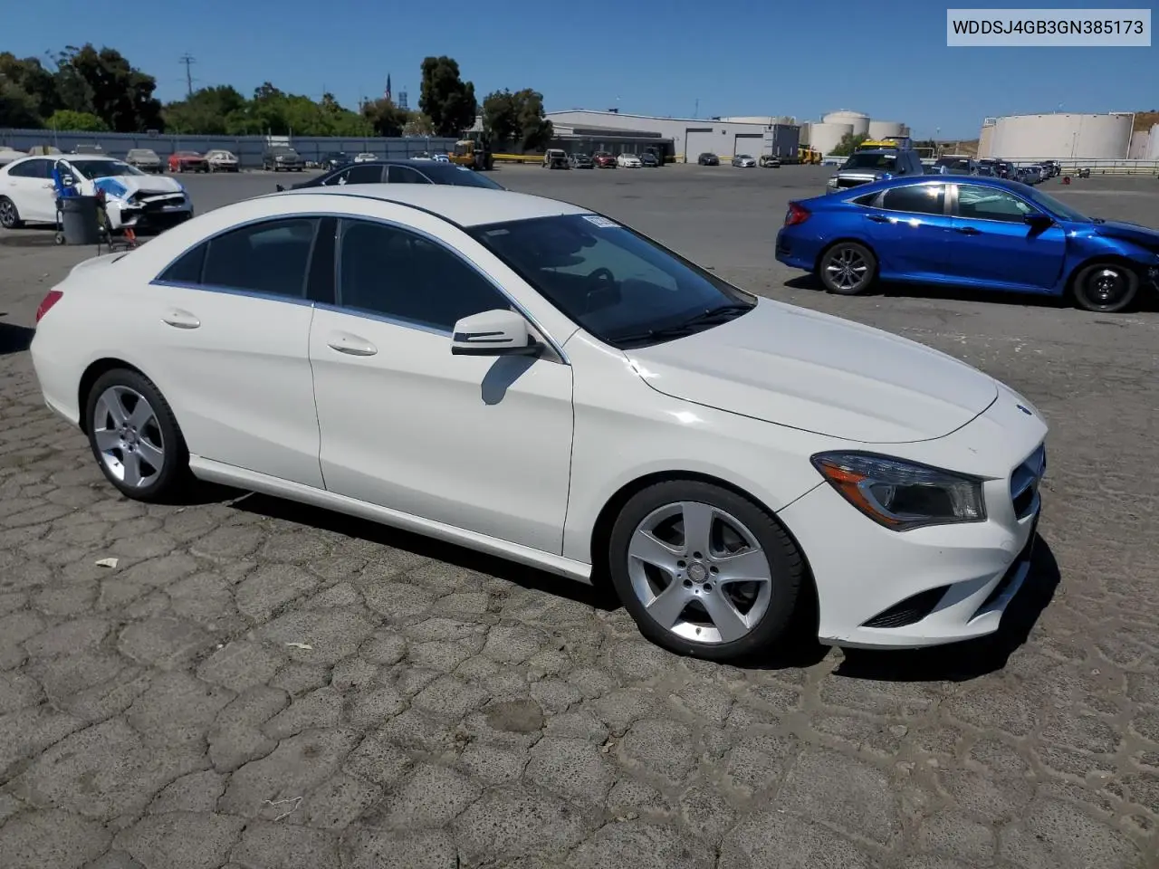 2016 Mercedes-Benz Cla 250 4Matic VIN: WDDSJ4GB3GN385173 Lot: 62728745