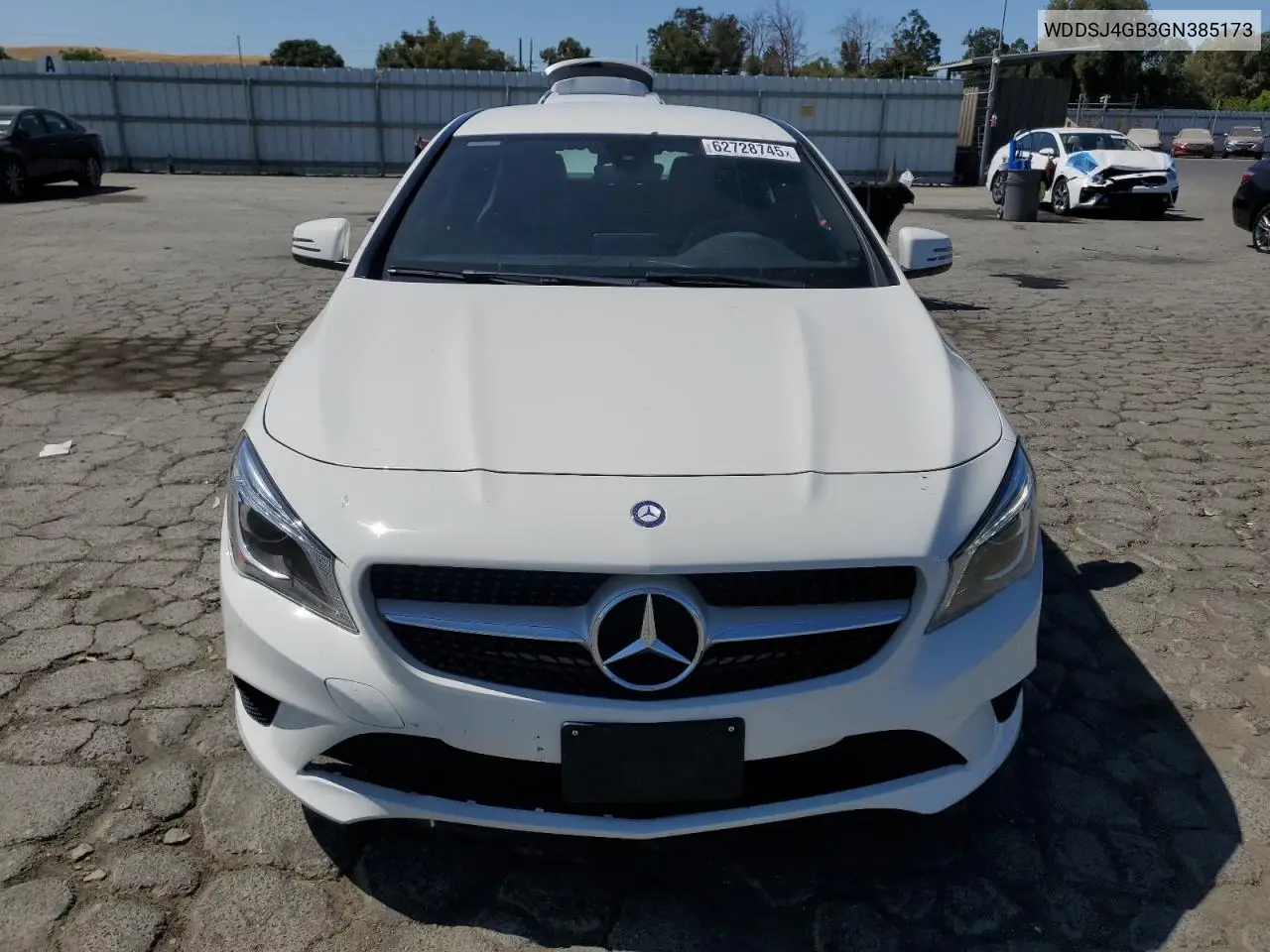 2016 Mercedes-Benz Cla 250 4Matic VIN: WDDSJ4GB3GN385173 Lot: 62728745