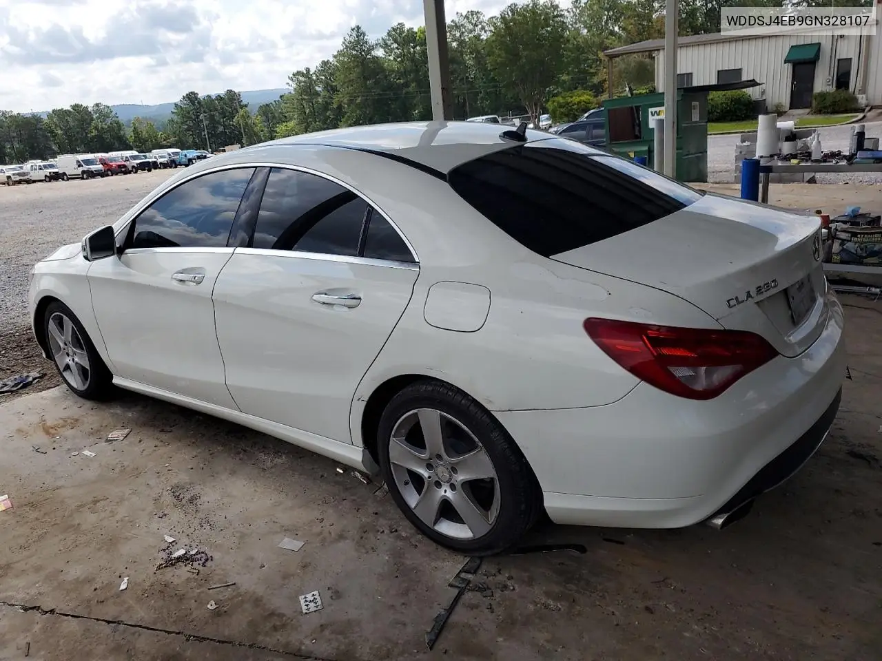 2016 Mercedes-Benz Cla 250 VIN: WDDSJ4EB9GN328107 Lot: 62856385