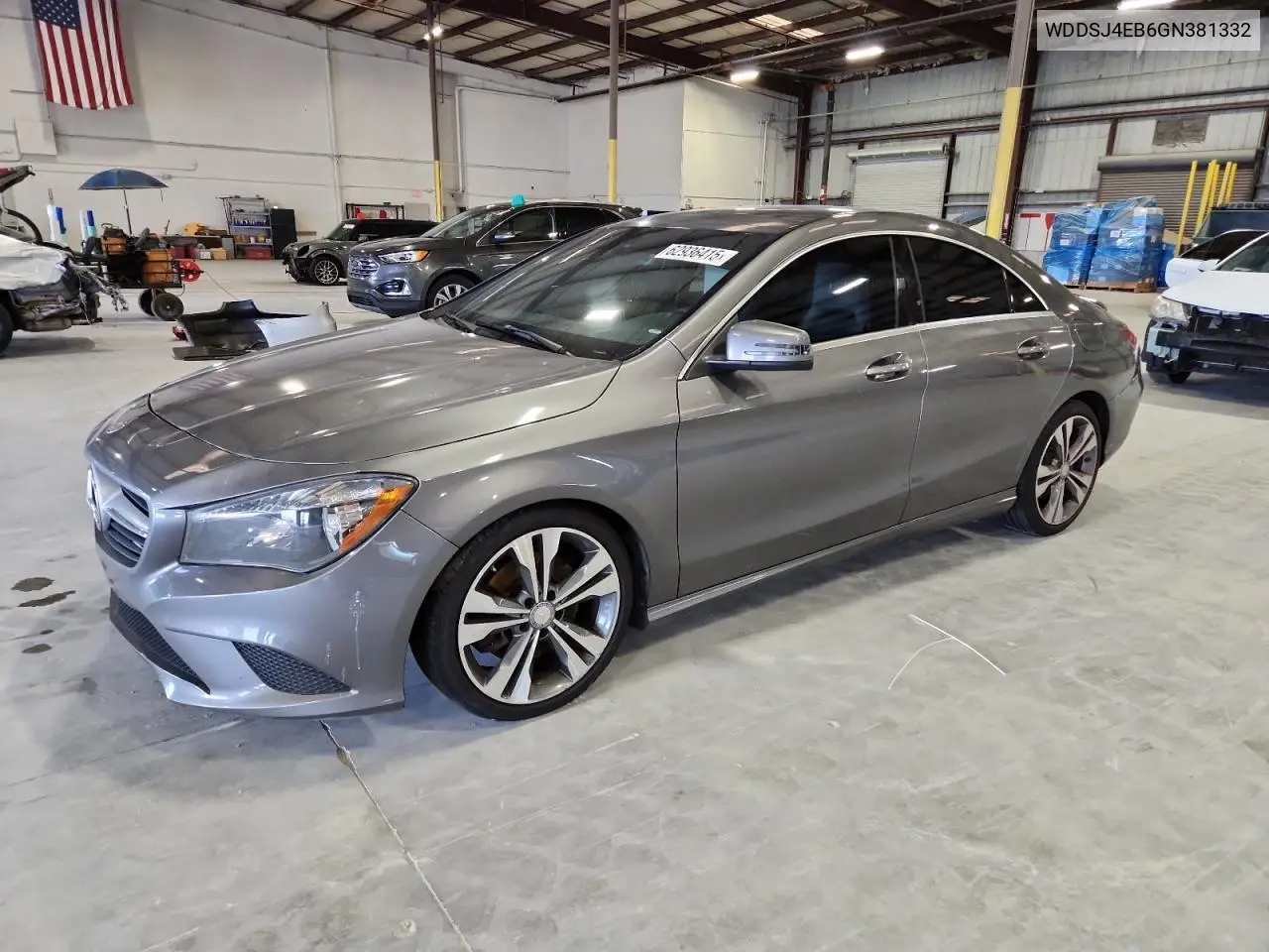 2016 Mercedes-Benz Cla 250 VIN: WDDSJ4EB6GN381332 Lot: 62936415