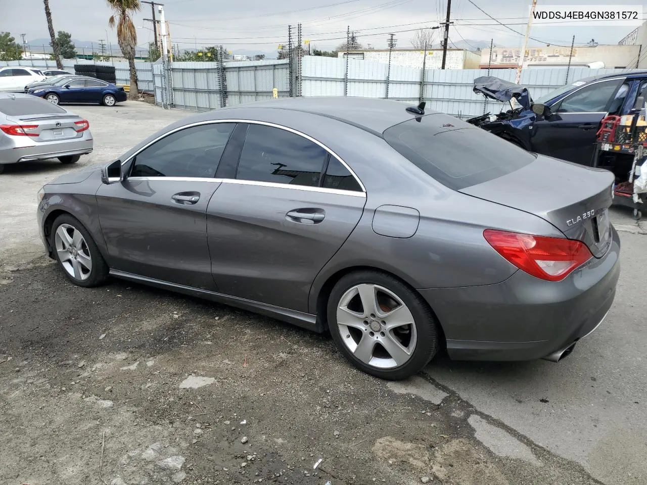 2016 Mercedes-Benz Cla 250 VIN: WDDSJ4EB4GN381572 Lot: 89383765