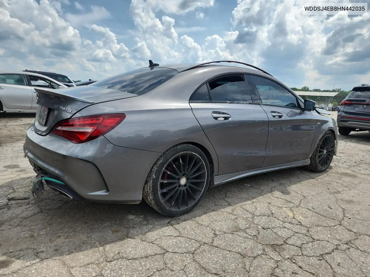 2017 Mercedes-Benz Cla 250 VIN: WDDSJ4EB8HN442035 Lot: 60100855