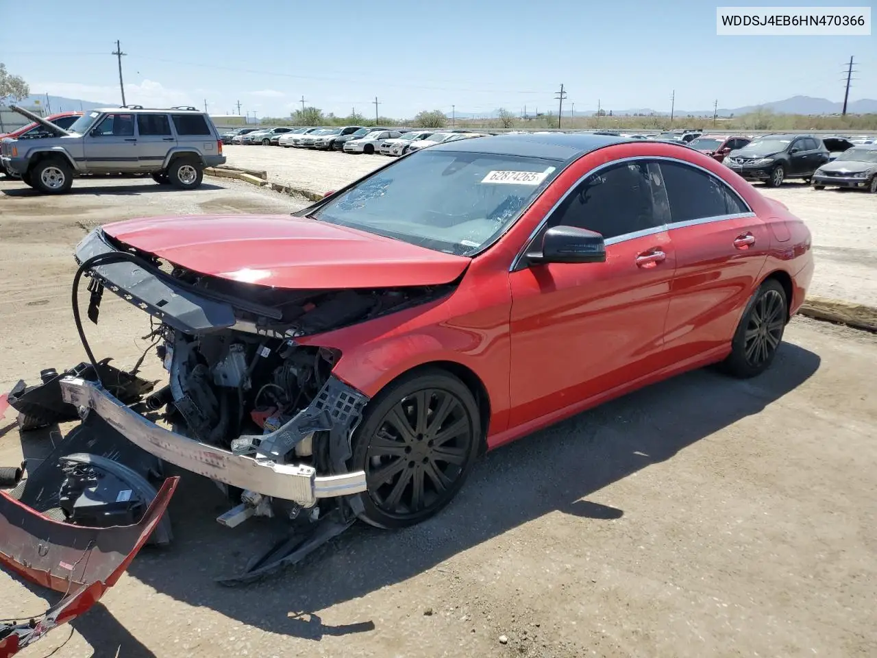 2017 Mercedes-Benz Cla 250 VIN: WDDSJ4EB6HN470366 Lot: 62874265