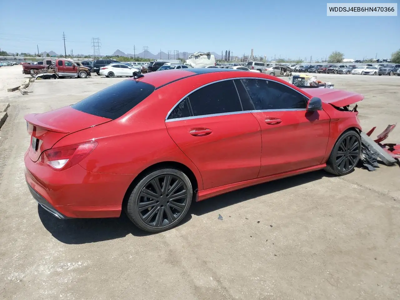 2017 Mercedes-Benz Cla 250 VIN: WDDSJ4EB6HN470366 Lot: 62874265