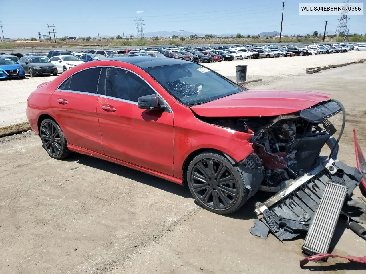 2017 Mercedes-Benz Cla 250 VIN: WDDSJ4EB6HN470366 Lot: 62874265