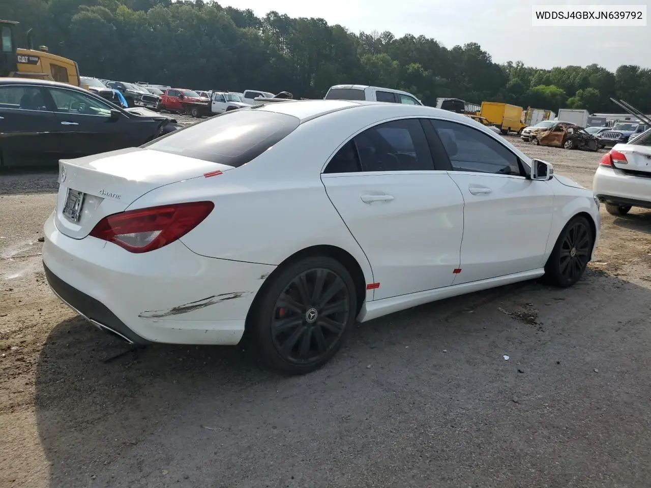 2018 Mercedes-Benz Cla 250 4Matic VIN: WDDSJ4GBXJN639792 Lot: 62102235