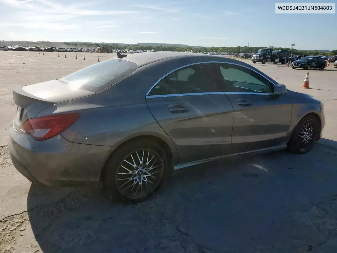 2018 Mercedes-Benz Cla 250 VIN: WDDSJ4EB1JN504803 Lot: 62940985