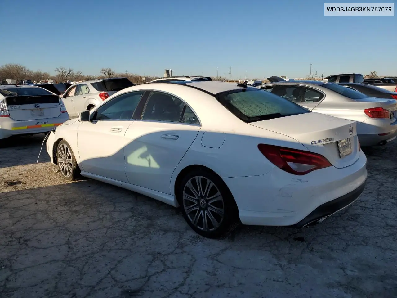 2019 Mercedes-Benz Cla 250 4Matic VIN: WDDSJ4GB3KN767079 Lot: 46797115