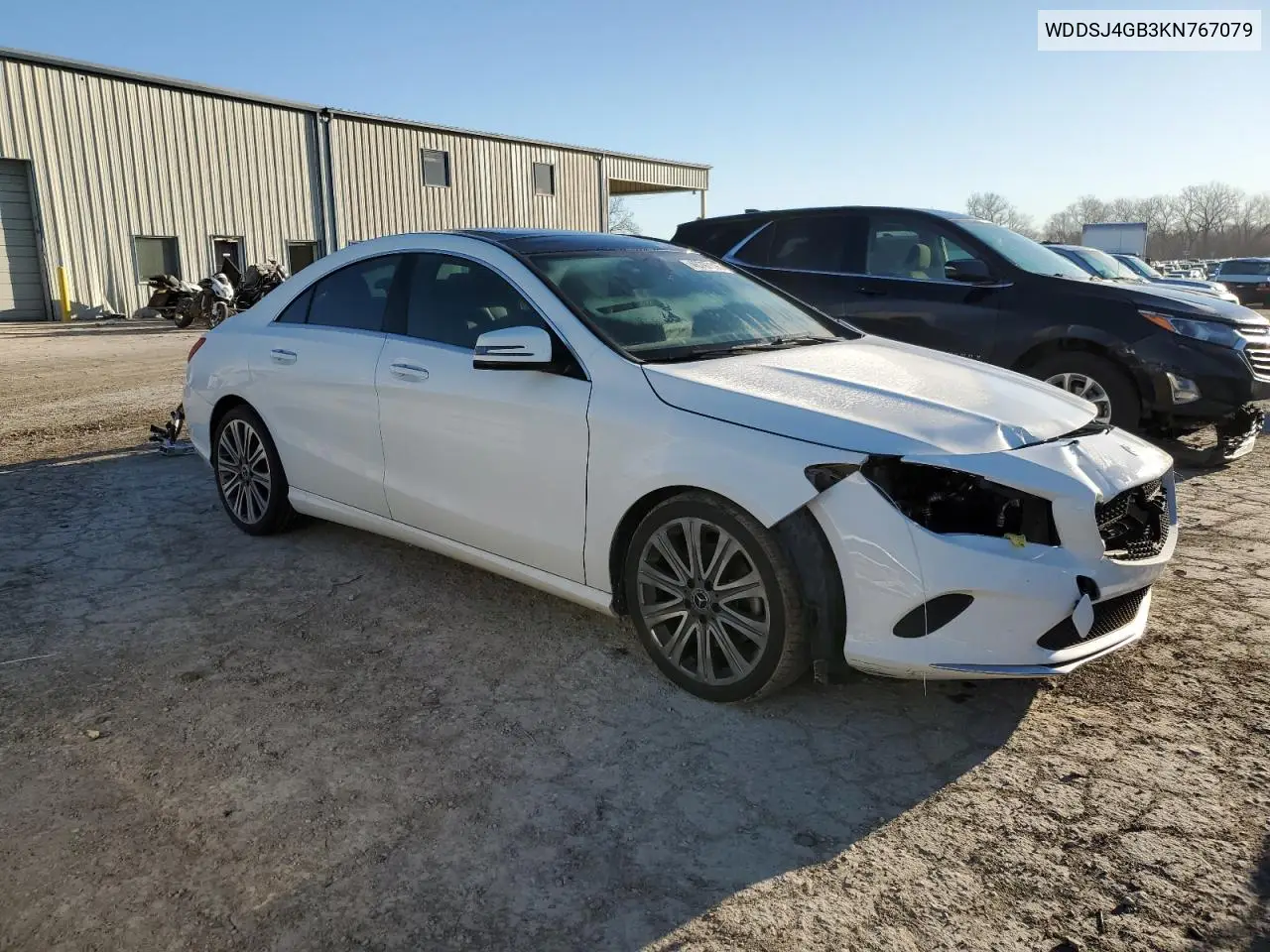 2019 Mercedes-Benz Cla 250 4Matic VIN: WDDSJ4GB3KN767079 Lot: 46797115