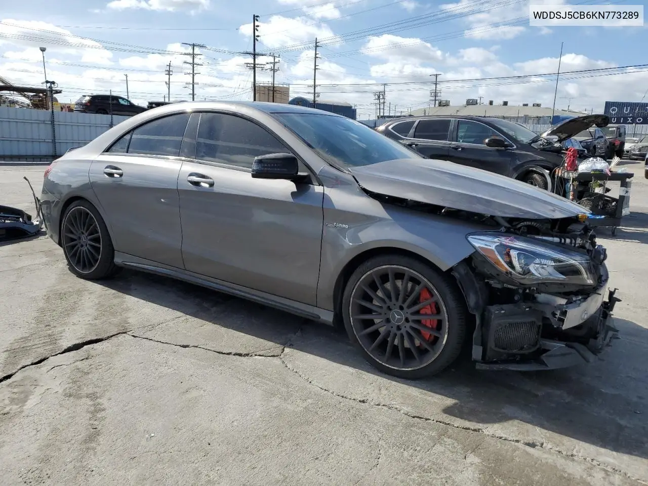 2019 Mercedes-Benz Cla 45 Amg VIN: WDDSJ5CB6KN773289 Lot: 47802805