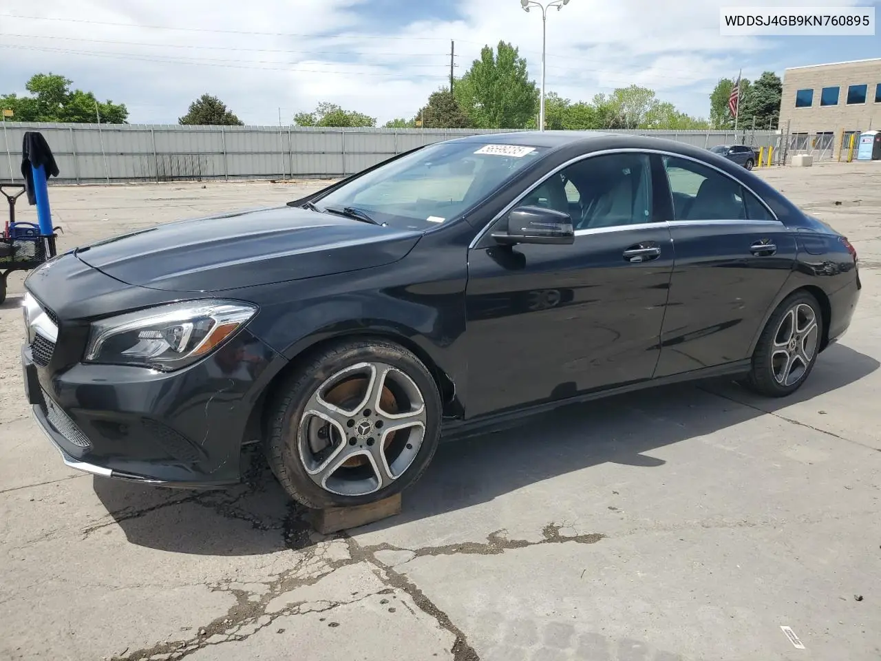2019 Mercedes-Benz Cla 250 4Matic VIN: WDDSJ4GB9KN760895 Lot: 56599235