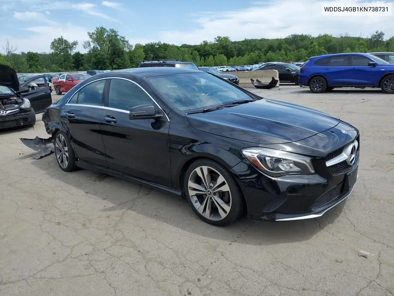 2019 Mercedes-Benz Cla 250 4Matic VIN: WDDSJ4GB1KN738731 Lot: 61772295