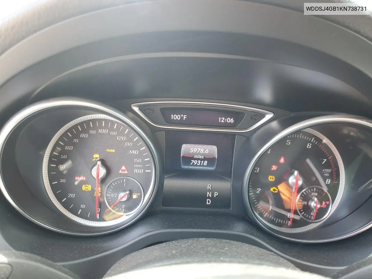 2019 Mercedes-Benz Cla 250 4Matic VIN: WDDSJ4GB1KN738731 Lot: 61772295