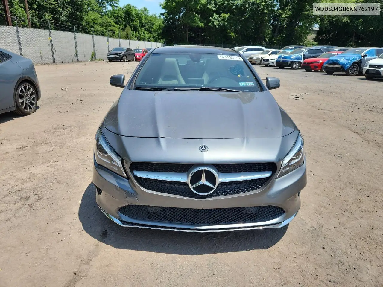 2019 Mercedes-Benz Cla 250 4Matic VIN: WDDSJ4GB6KN762197 Lot: 62119675