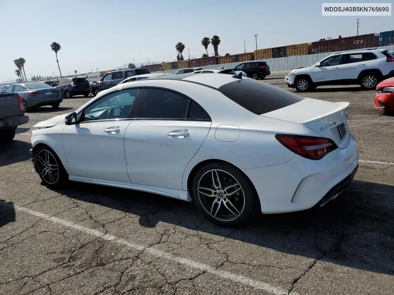 2019 Mercedes-Benz Cla 250 4Matic VIN: WDDSJ4GB5KN765690 Lot: 62313765