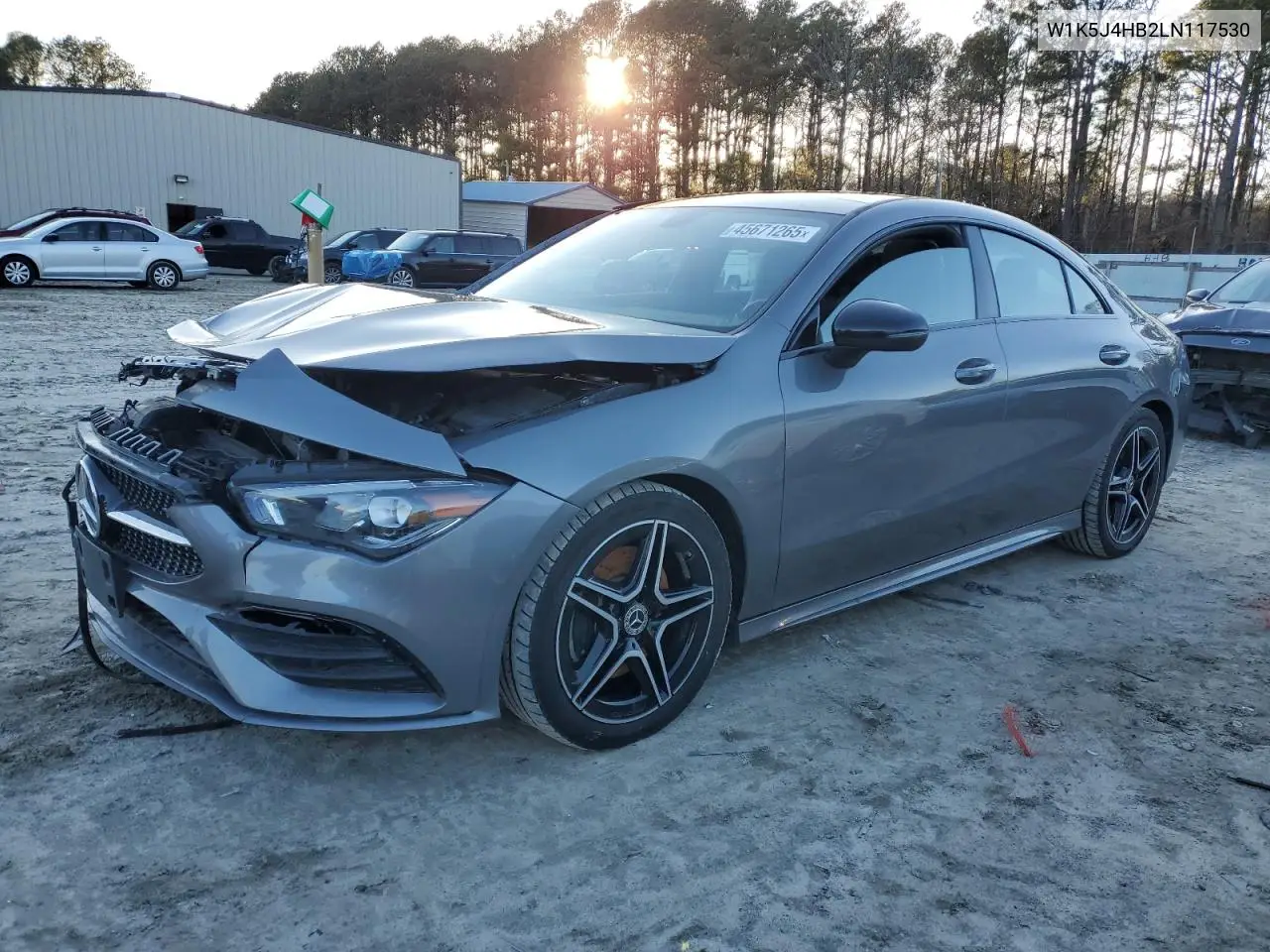 2020 Mercedes-Benz Cla 250 4Matic VIN: W1K5J4HB2LN117530 Lot: 45671265