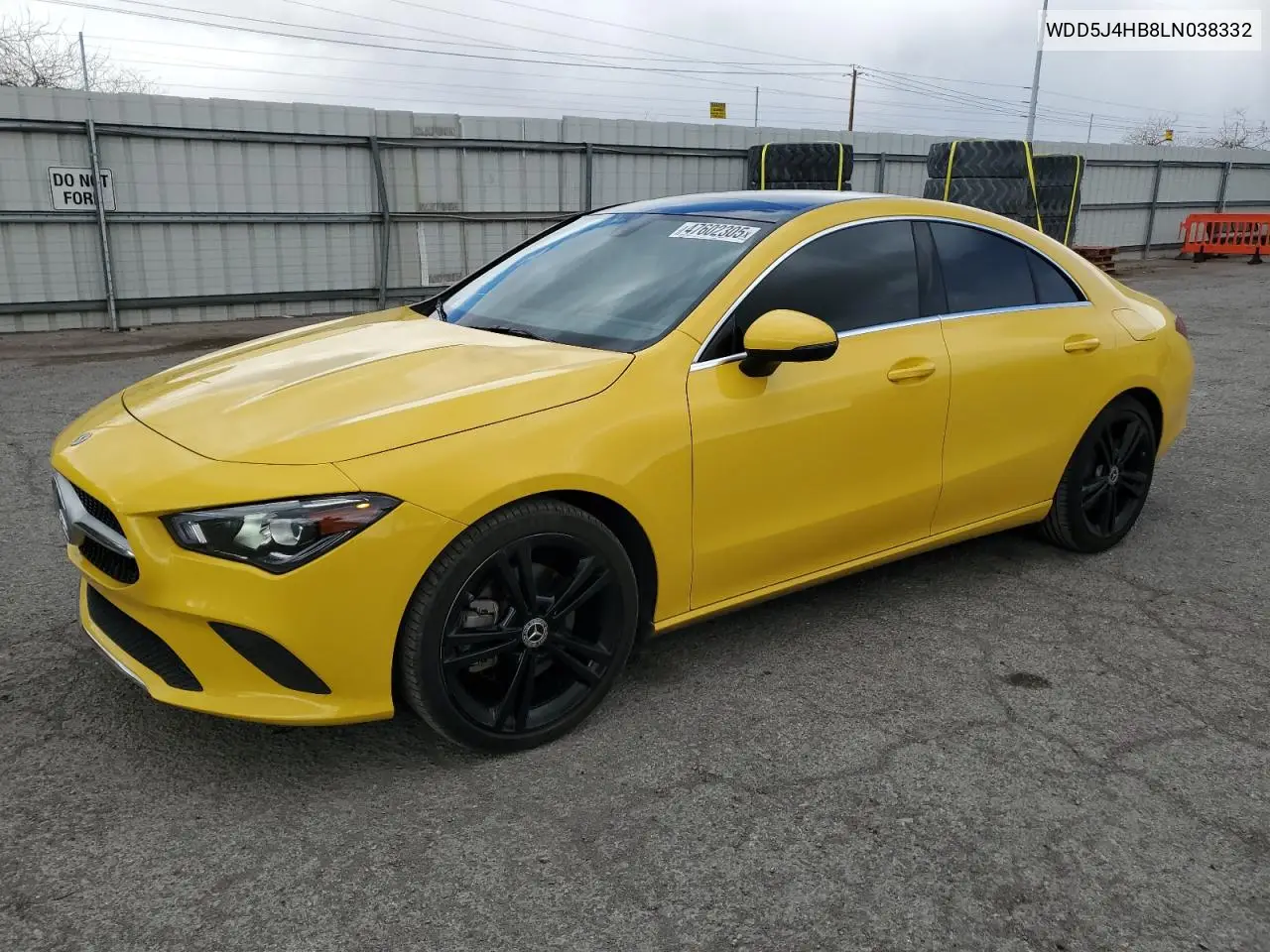 2020 Mercedes-Benz Cla 250 4Matic VIN: WDD5J4HB8LN038332 Lot: 47602305