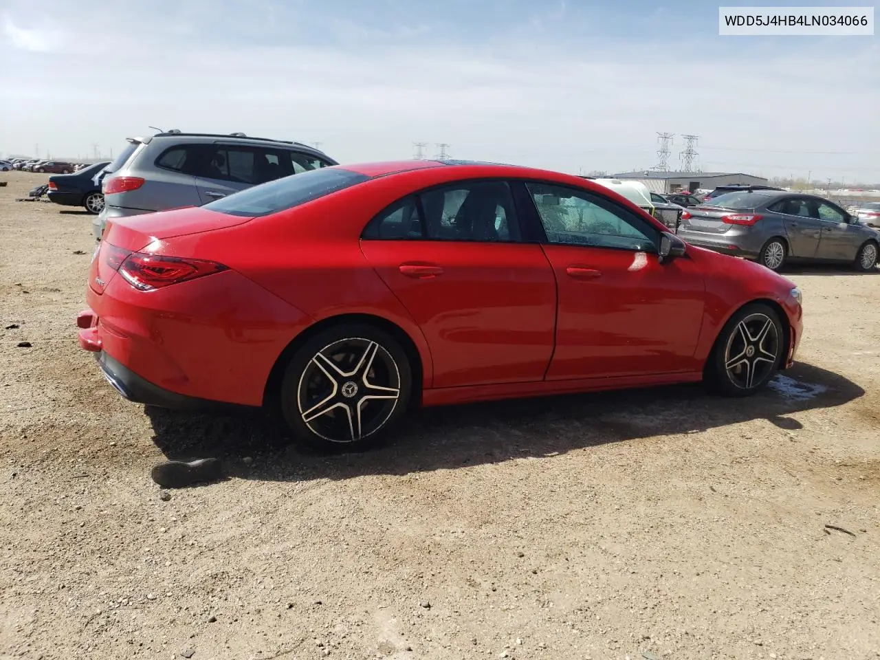 2020 Mercedes-Benz Cla 250 4Matic VIN: WDD5J4HB4LN034066 Lot: 53181015