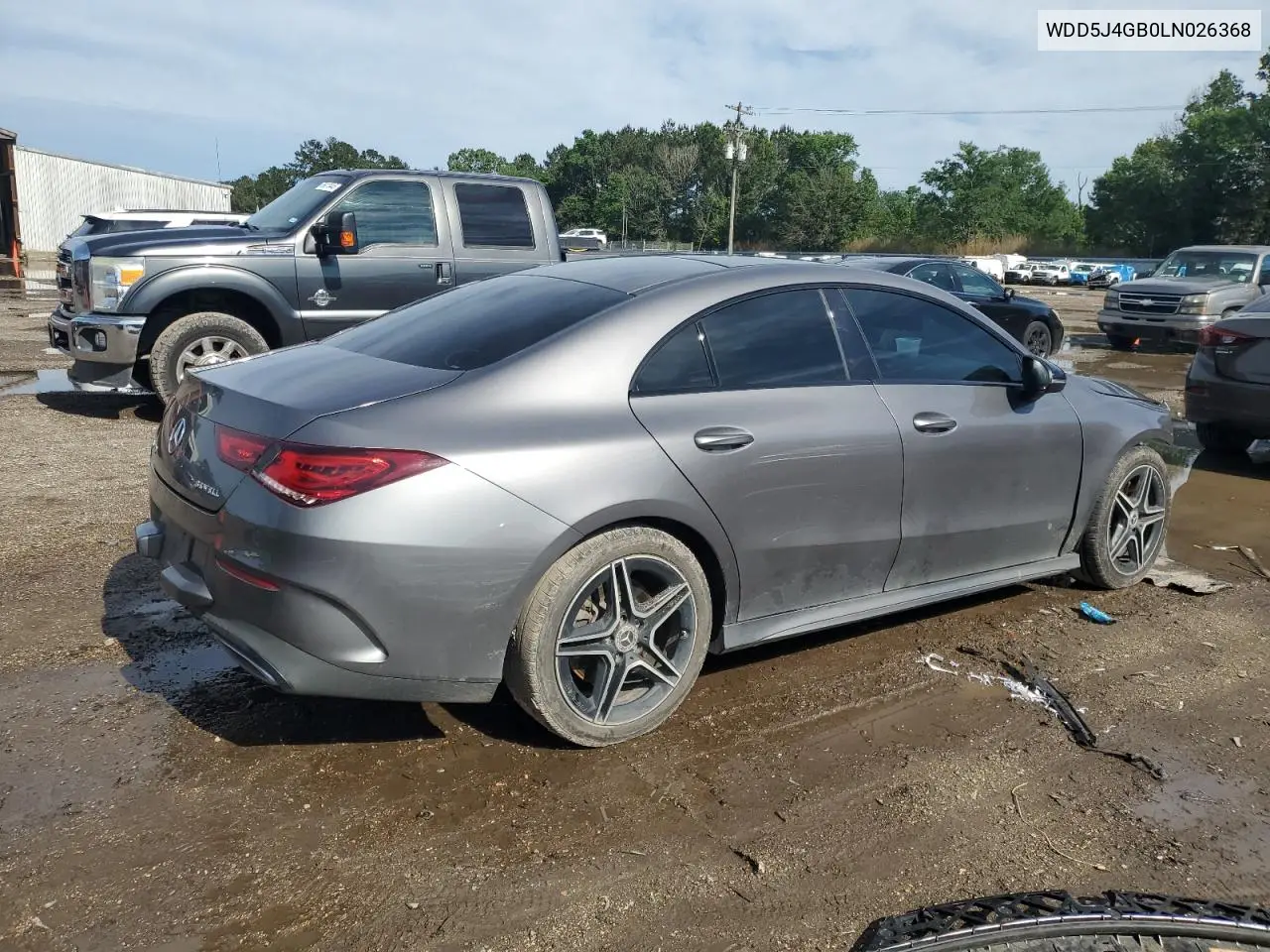 2020 Mercedes-Benz Cla 250 VIN: WDD5J4GB0LN026368 Lot: 55650275