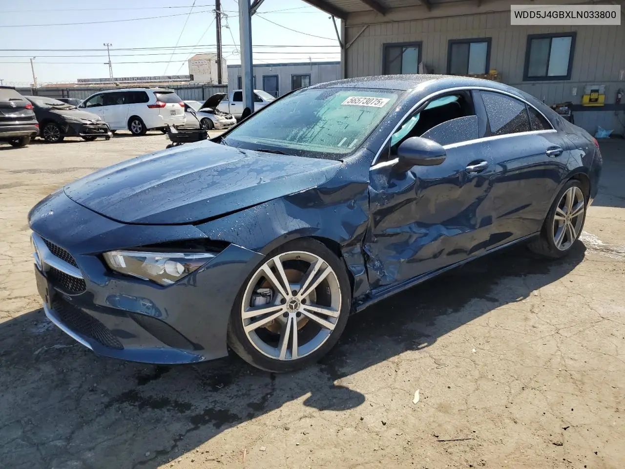 2020 Mercedes-Benz Cla 250 VIN: WDD5J4GBXLN033800 Lot: 56573075