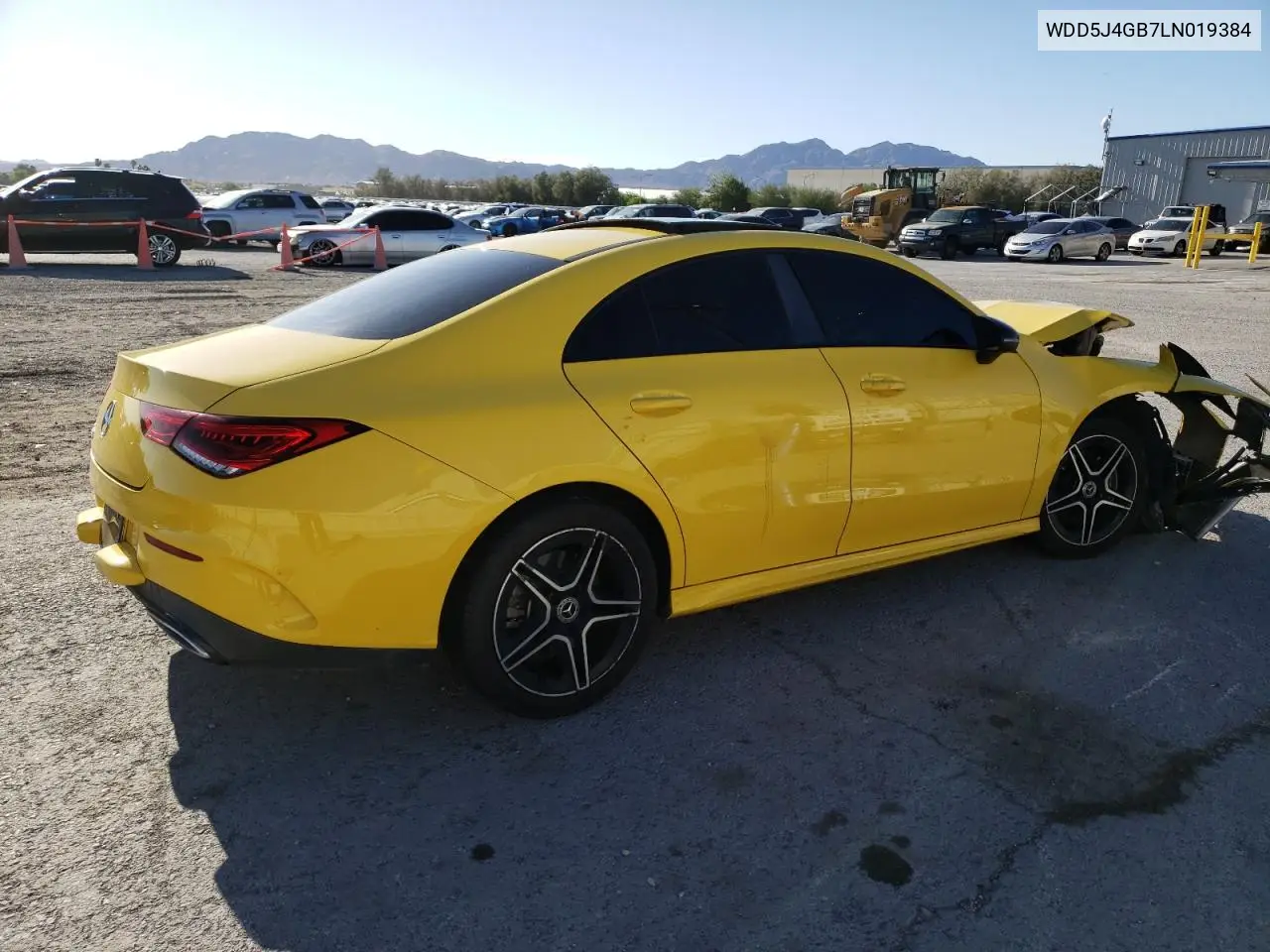 2020 Mercedes-Benz Cla 250 VIN: WDD5J4GB7LN019384 Lot: 57215455