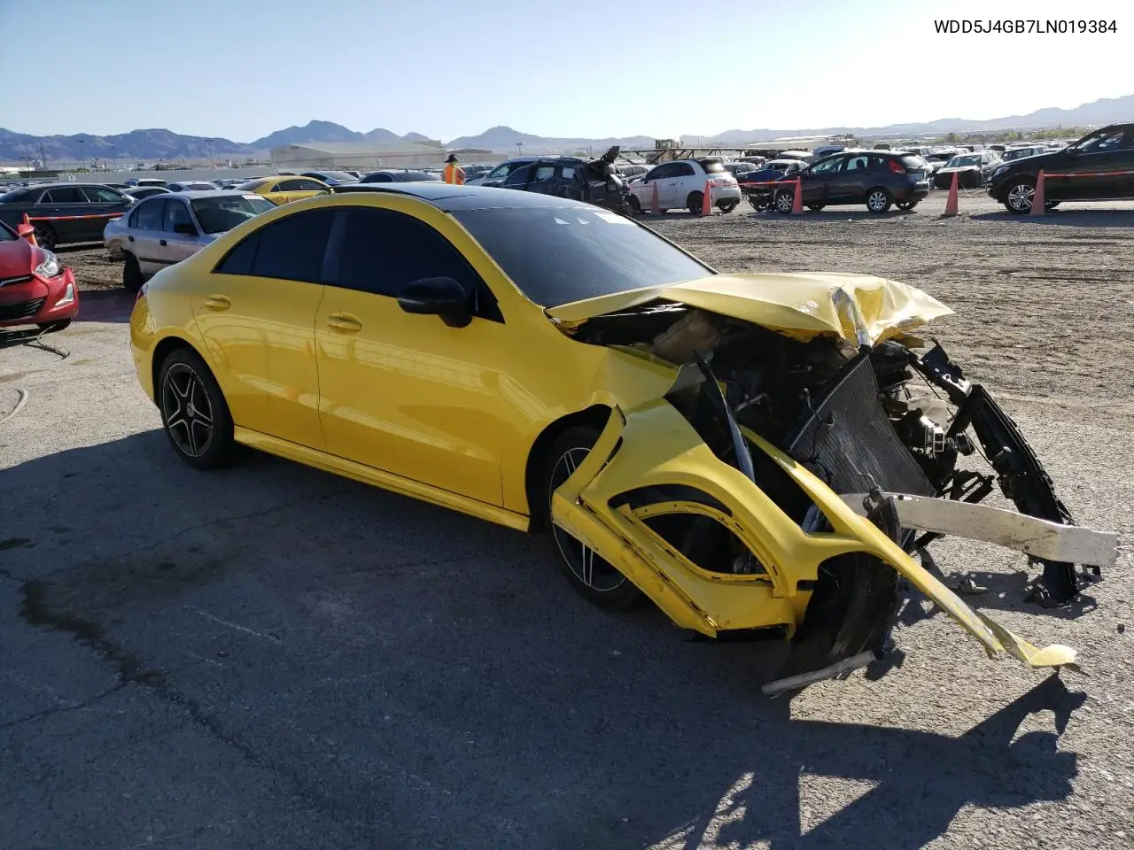 2020 Mercedes-Benz Cla 250 VIN: WDD5J4GB7LN019384 Lot: 57215455
