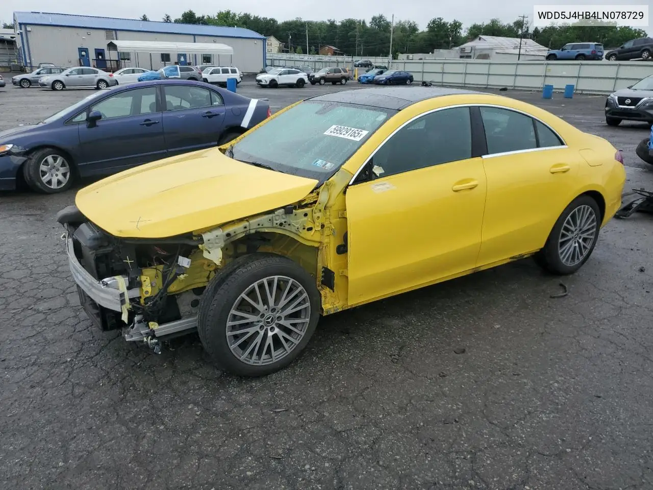 2020 Mercedes-Benz Cla 250 4Matic VIN: WDD5J4HB4LN078729 Lot: 59929165