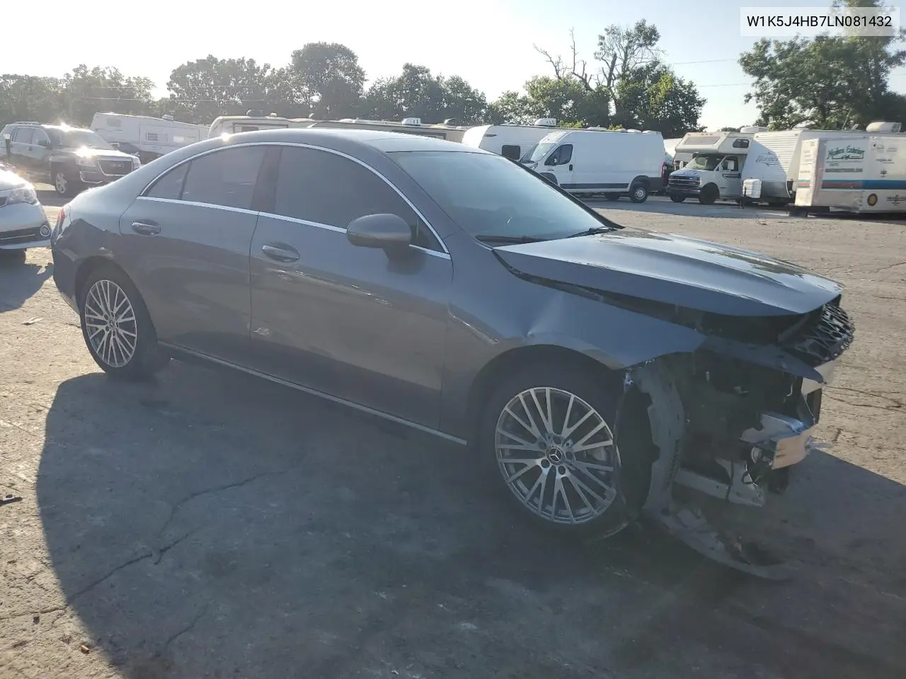 2020 Mercedes-Benz Cla 250 4Matic VIN: W1K5J4HB7LN081432 Lot: 60318955