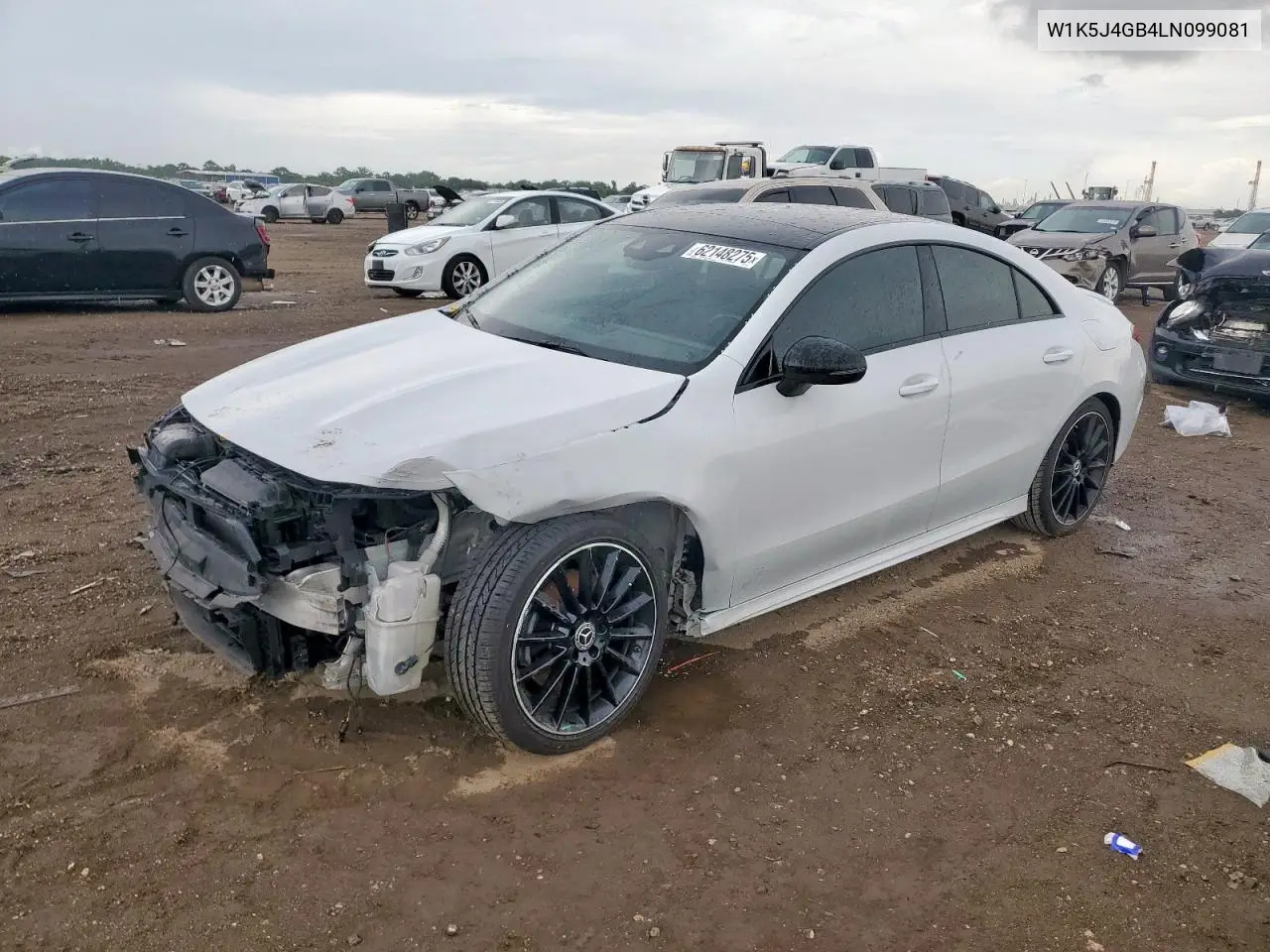 2020 Mercedes-Benz Cla 250 VIN: W1K5J4GB4LN099081 Lot: 62148275