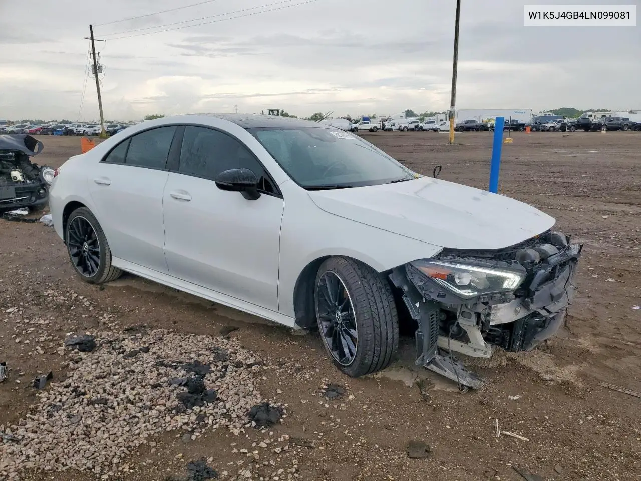 2020 Mercedes-Benz Cla 250 VIN: W1K5J4GB4LN099081 Lot: 62148275