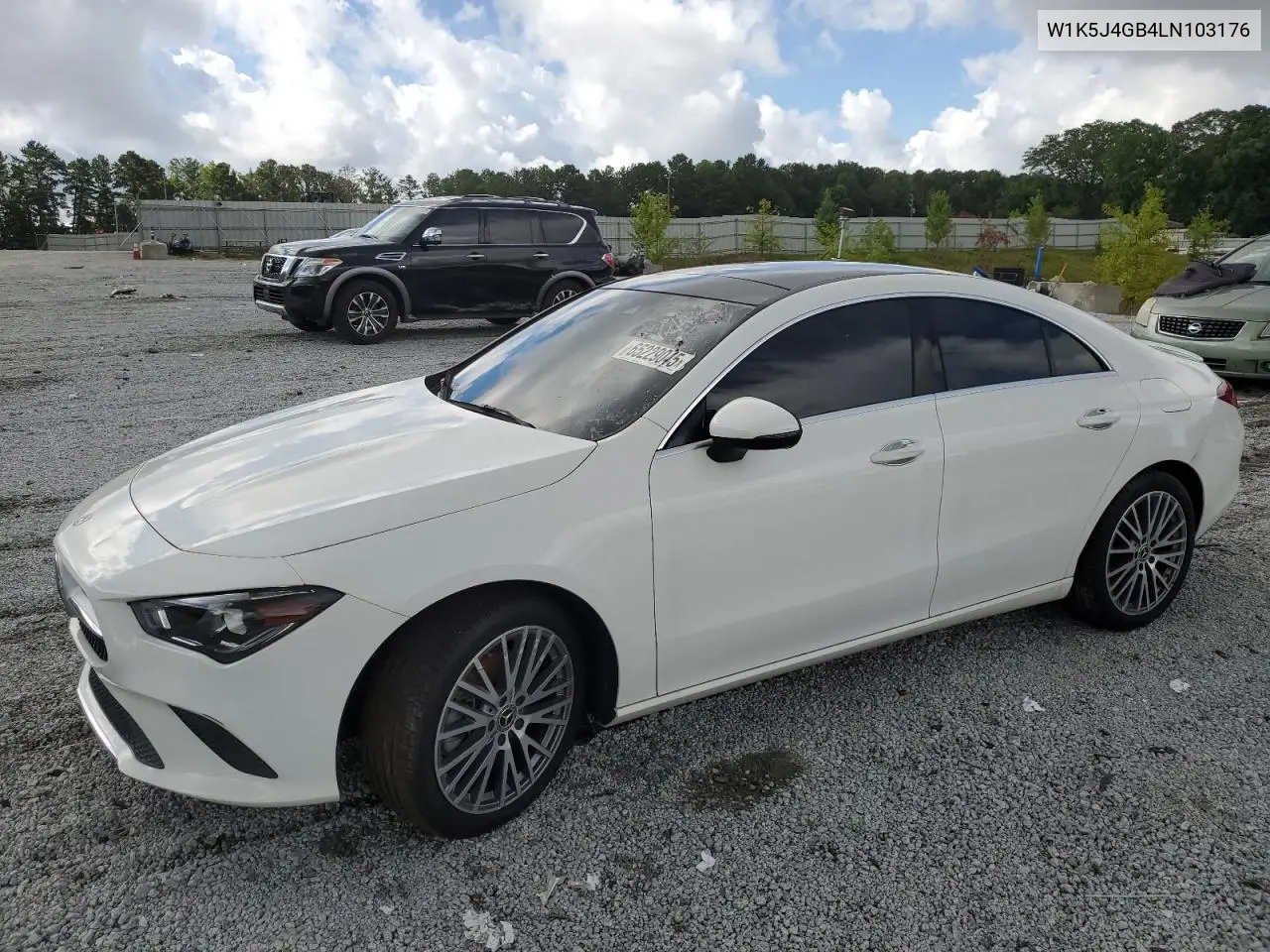 2020 Mercedes-Benz Cla 250 VIN: W1K5J4GB4LN103176 Lot: 65229045