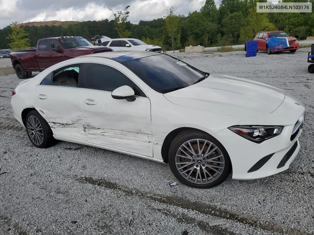 2020 Mercedes-Benz Cla 250 VIN: W1K5J4GB4LN103176 Lot: 65229045